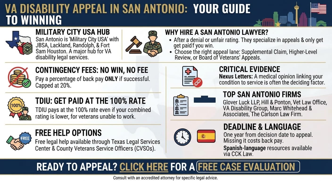 VA disability claims lawyer San Antonio Texas
