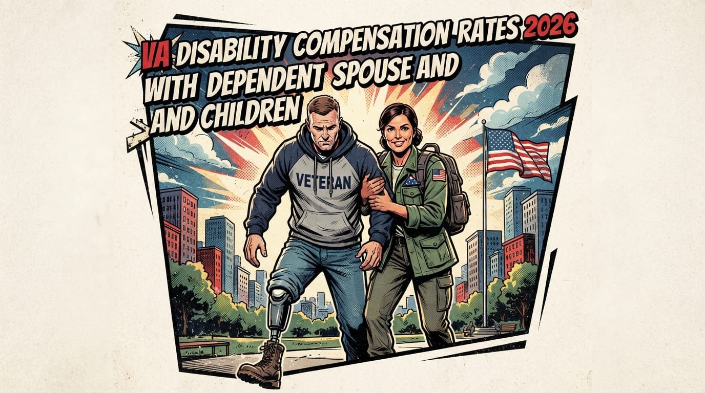 VA disability pay chart 2026