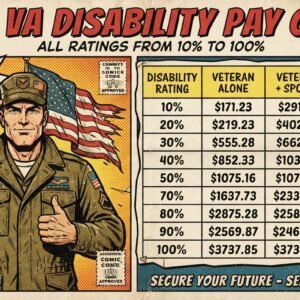 VA disability pay chart 2026