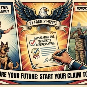 VA Form 21-526EZ application for disability compensation