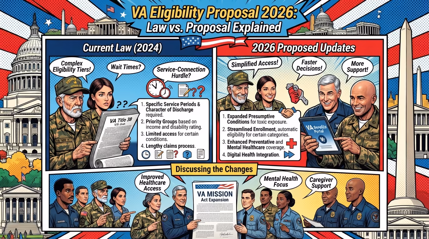 VA Eligibility Proposal 2026: Law vs. Proposal Explained