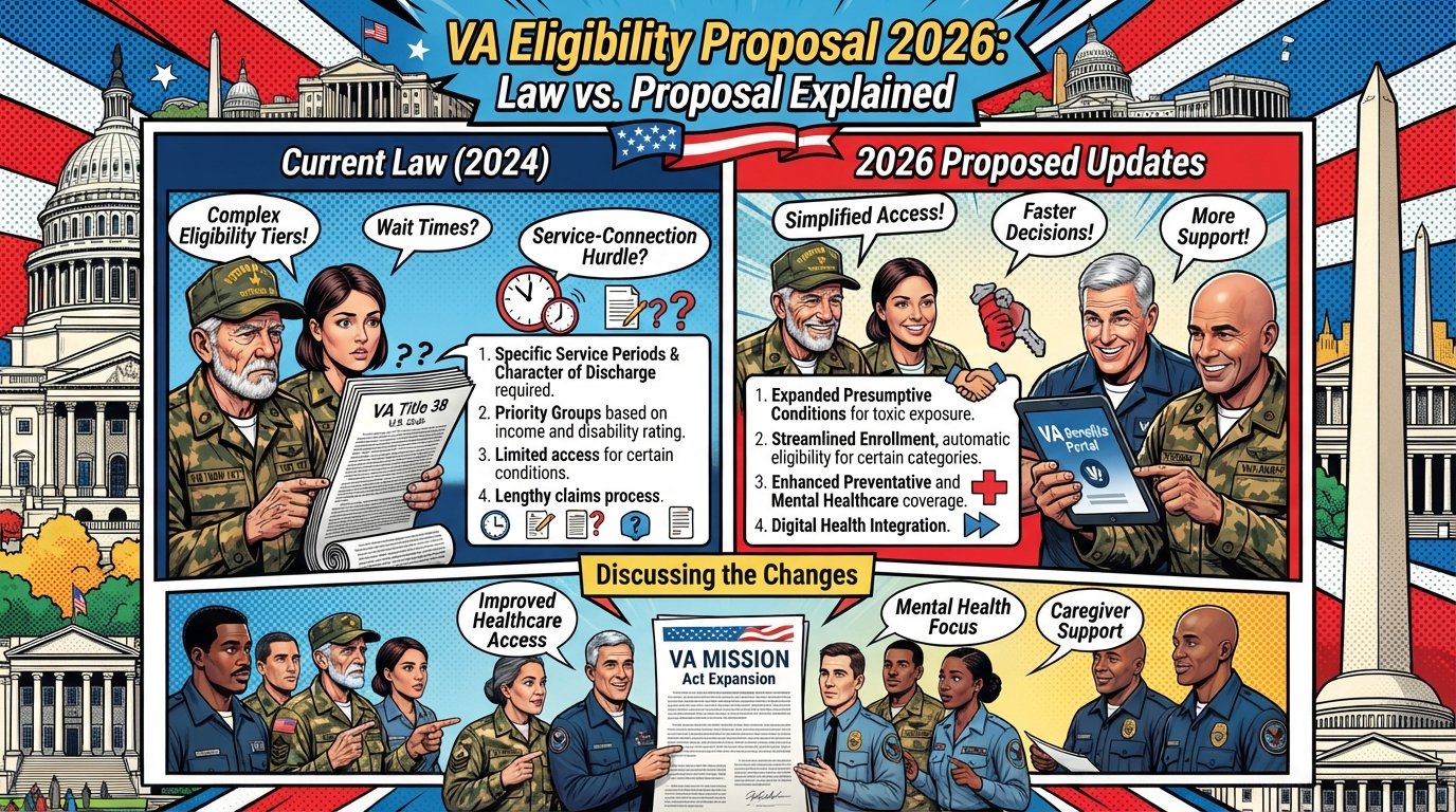 VA Eligibility Proposal 2026: Law vs. Proposal Explained