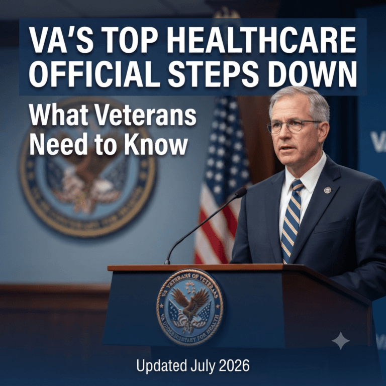 VA's Top Healthcare Official Steps Down: What 9 Million Veterans Need ...