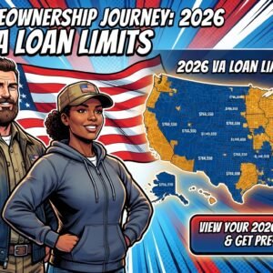 2026 VA loan limit map showing standard and high-cost counties