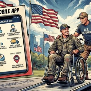 VA mobile app for scheduling appointments and refills