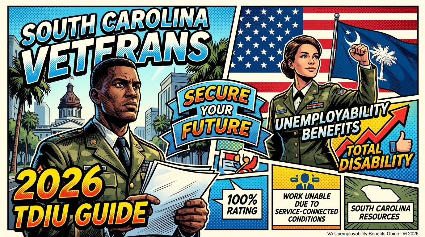 VA Unemployability Benefits in South Carolina: 2026 TDIU Guide
