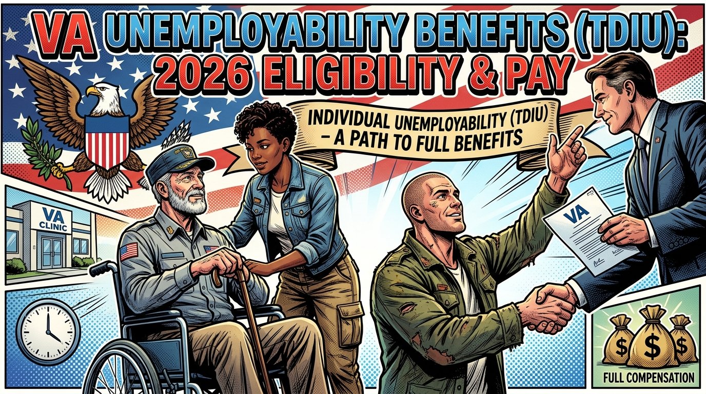 VA Unemployability Benefits (TDIU): 2026 Eligibility & Pay