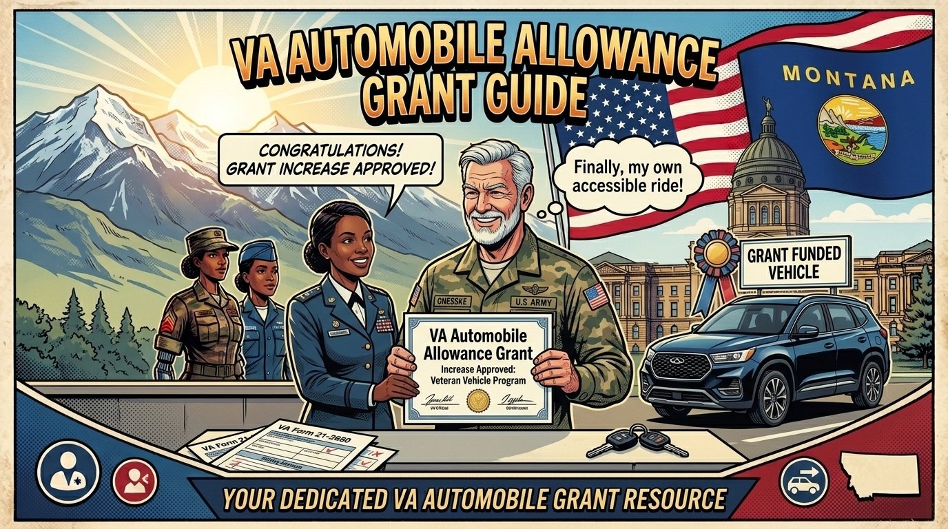 VA automobile allowance grant increase 2026 Helena Montana veteran vehicle