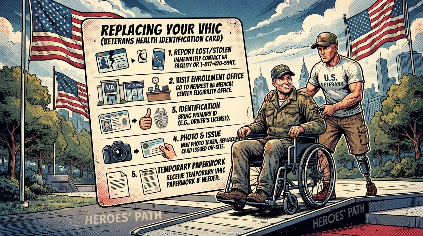 Replacing a lost or stolen VHIC at VA medical center