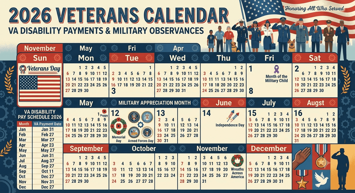 Veterans Calendar 2026