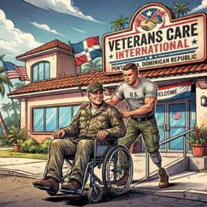 Veterans Care International clinic exterior in Punta Cana, Dominican Republic