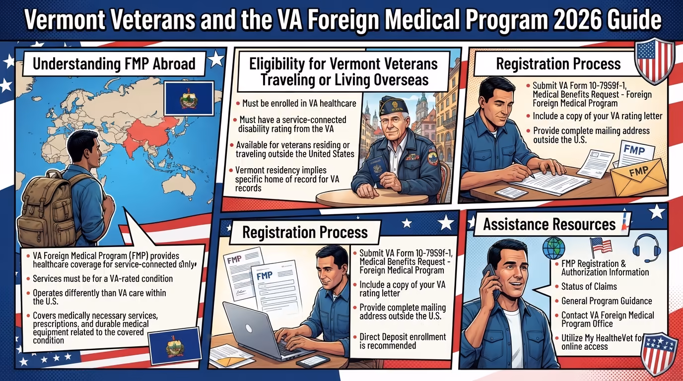 Vermont Veterans & the VA Foreign Medical Program: 2026 Guide