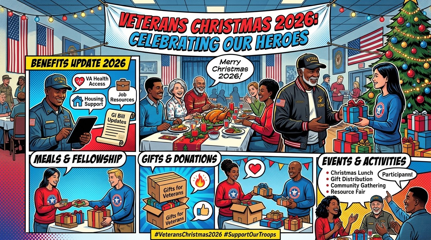 Veterans Christmas 2026: Benefits, Meals, Gifts and Events