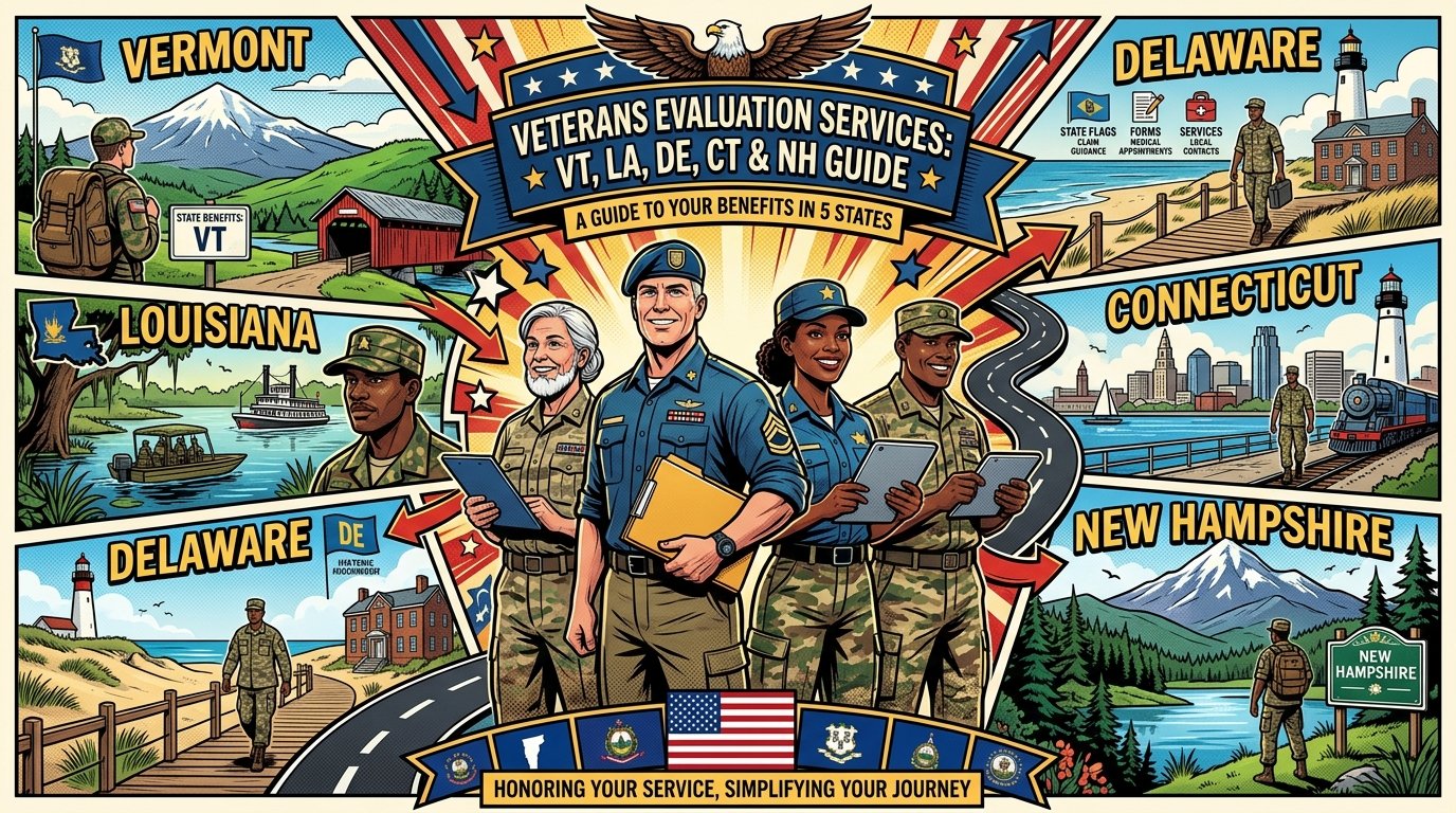 Veterans Evaluation Services: VT, LA, DE, CT & NH Guide