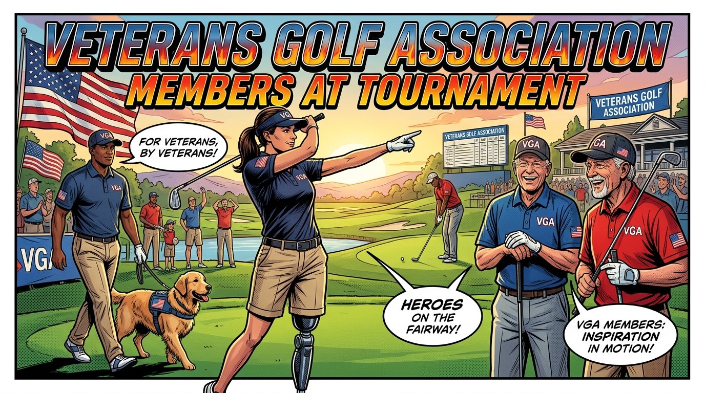 Veterans Golf Association members at tournament