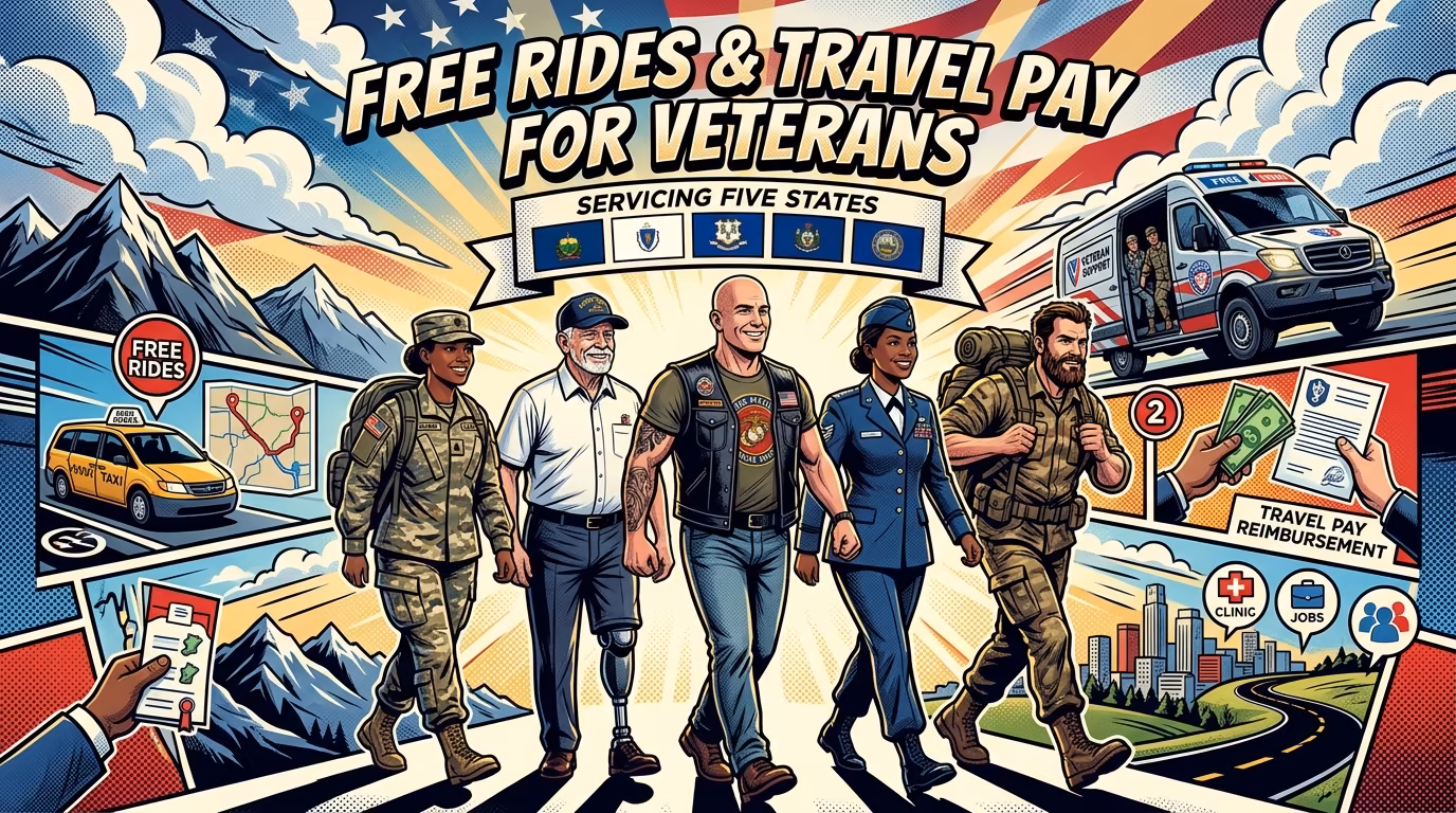 Free Rides and Travel Pay for Veterans in Five States