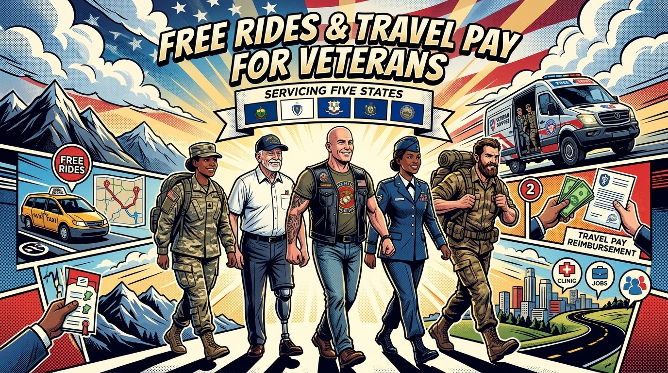 Free Rides and Travel Pay for Veterans in Five States