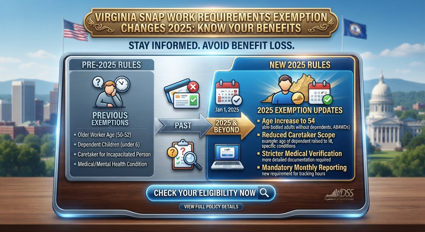 Virginia veterans SNAP work requirements exemption
