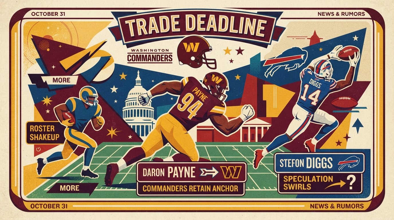Washington Commanders Trade Deadline: Daron Payne, Diggs & More