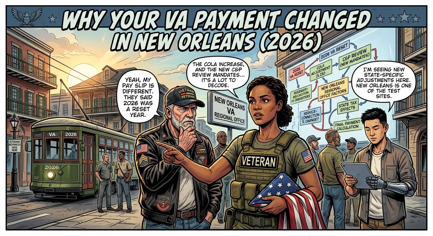Why Your VA Payment Changed in New Orleans (2026)