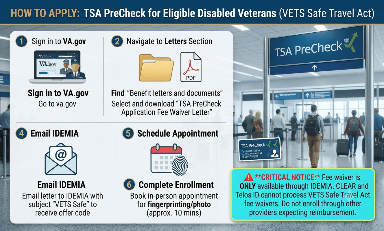 free airport security for veterans