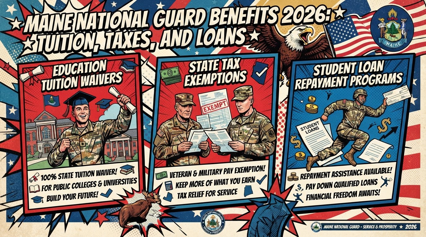 Maine National Guard Benefits 2026: Tuition, Taxes, and Loans