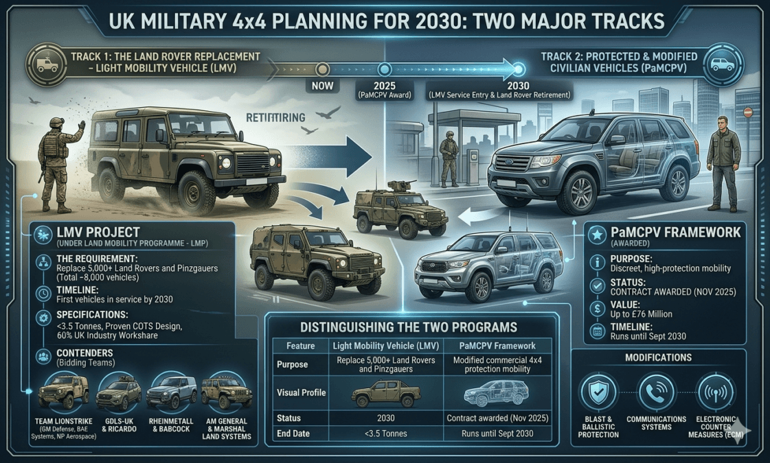 The Future of UK Military 4x4 Vehicles: Planning for 2030 | Veterans ...