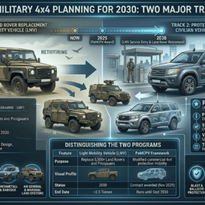 uk military 4x4 tender 2030