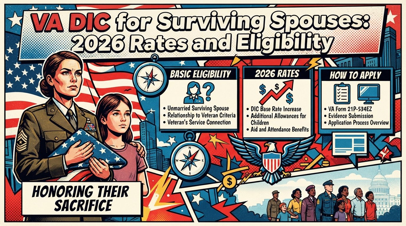 VA DIC for Surviving Spouses: 2026 Rates and Eligibility