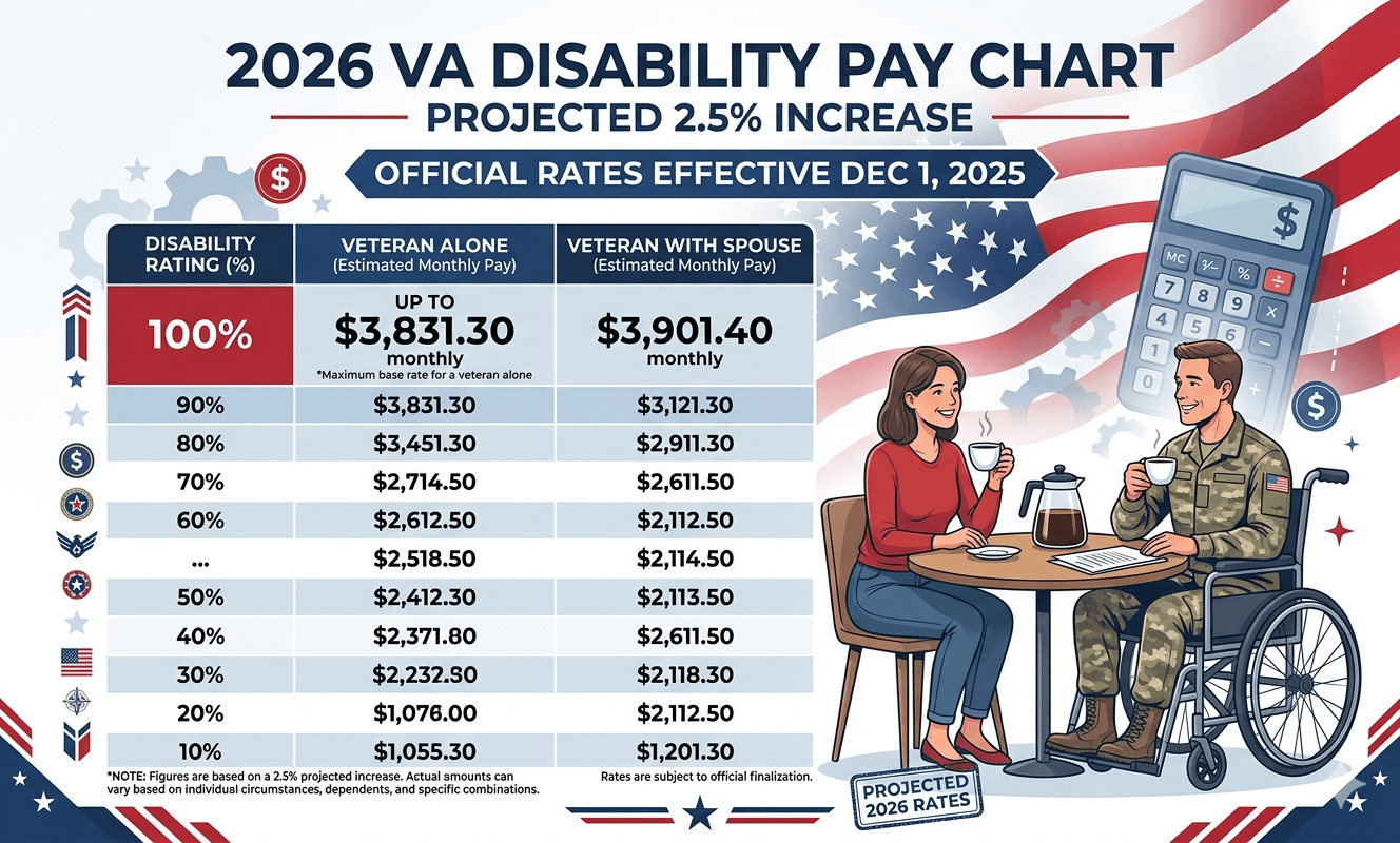 va disability calculator 2026
