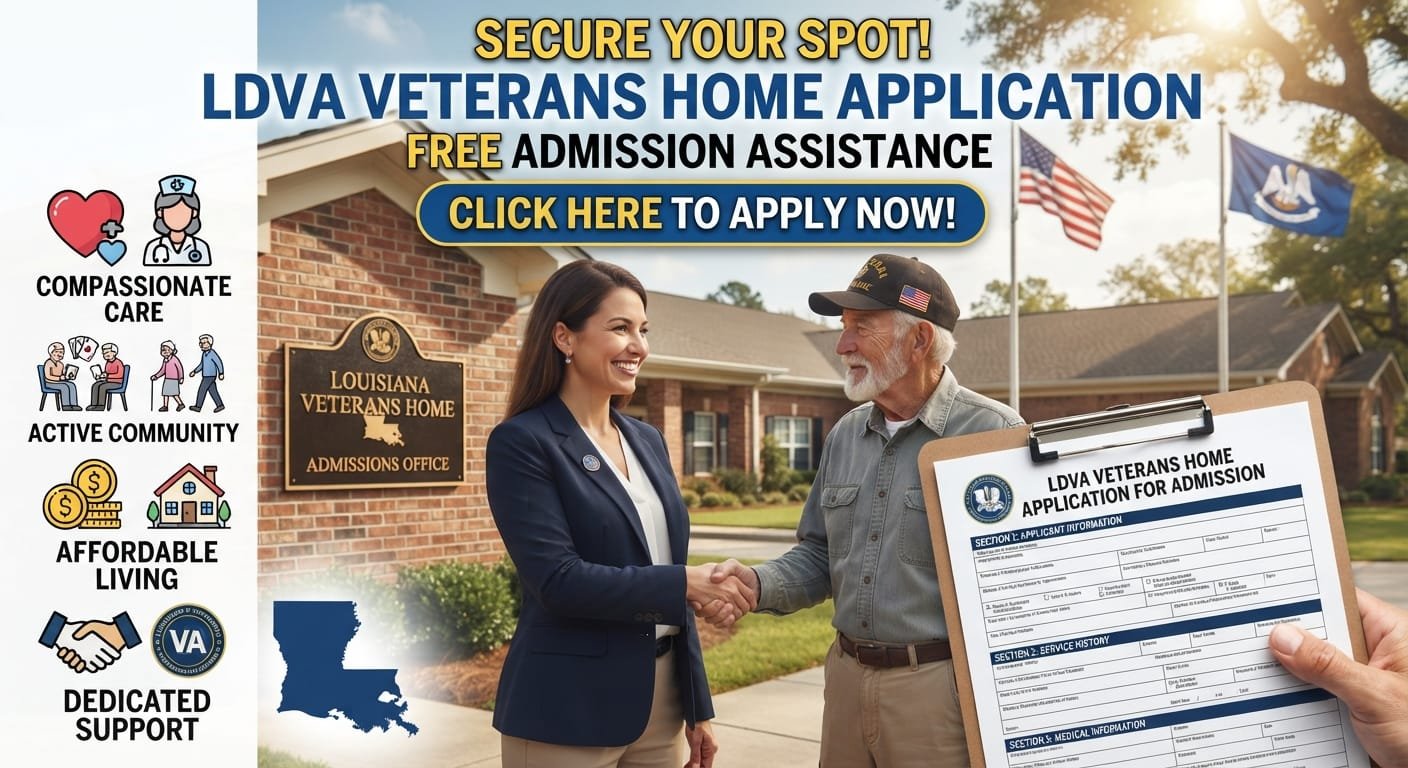 veterans home Louisiana how to apply