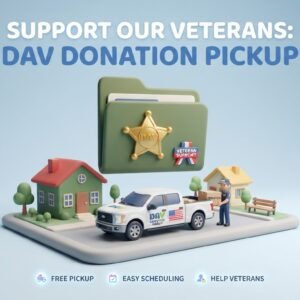 veterans thrift store donation pickup near me